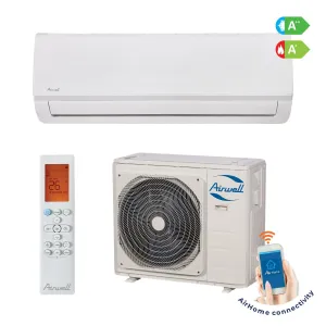 Airwell - Aer Conditionat Aura HDLA50, Smart Inverter 18000 BTU, A++/A+, Functie Incalzire, Wi-Fi, Night Mode, I Feel, Alb
