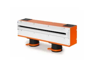 Ergovent - LINEO SINGLE 500, Grilă de ventilație încastrată în rigips, 75 mm