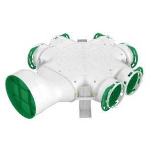 Awenta - Cutie distributie racord lateral, VCB160-6/90, Ø160-6x90