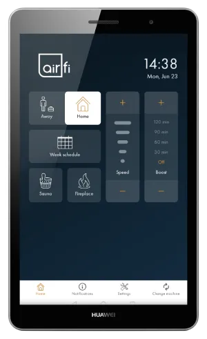 Airfi MILLE - panou de control, touch-screen 7", wifi, android